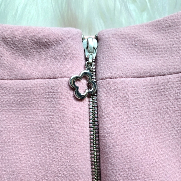 Pink Tartan Peplum Blouse Size 6 in Pink - Picture 5 of 5